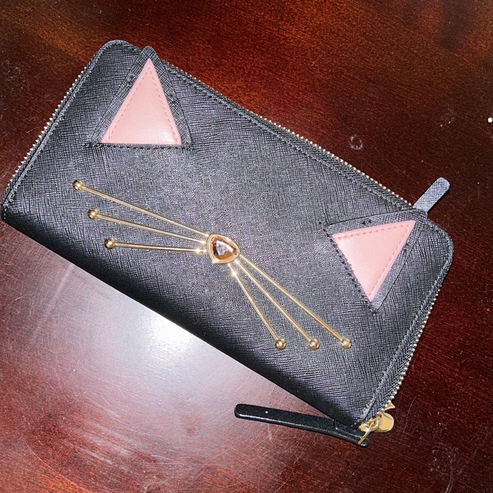Authentic cat face Kate spade wallet